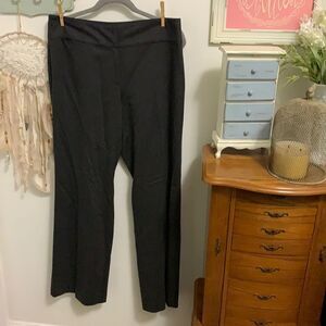 Eileen Fisher Grey Wool‑Blend Straight‑Leg Pants Size 10